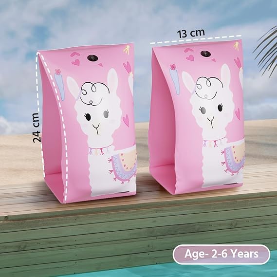 Lifelong Swimming Arm Band Float/Swim Armband/Arm Sleeves Band for Swimming Pool/Floater/Floaties for Kids Boys and Girls (Pink) (ASL)