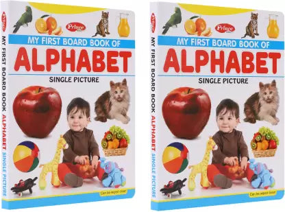 Kamal My First Board Book Of Alphabet Single Picture|Smart Books For Smart Kids