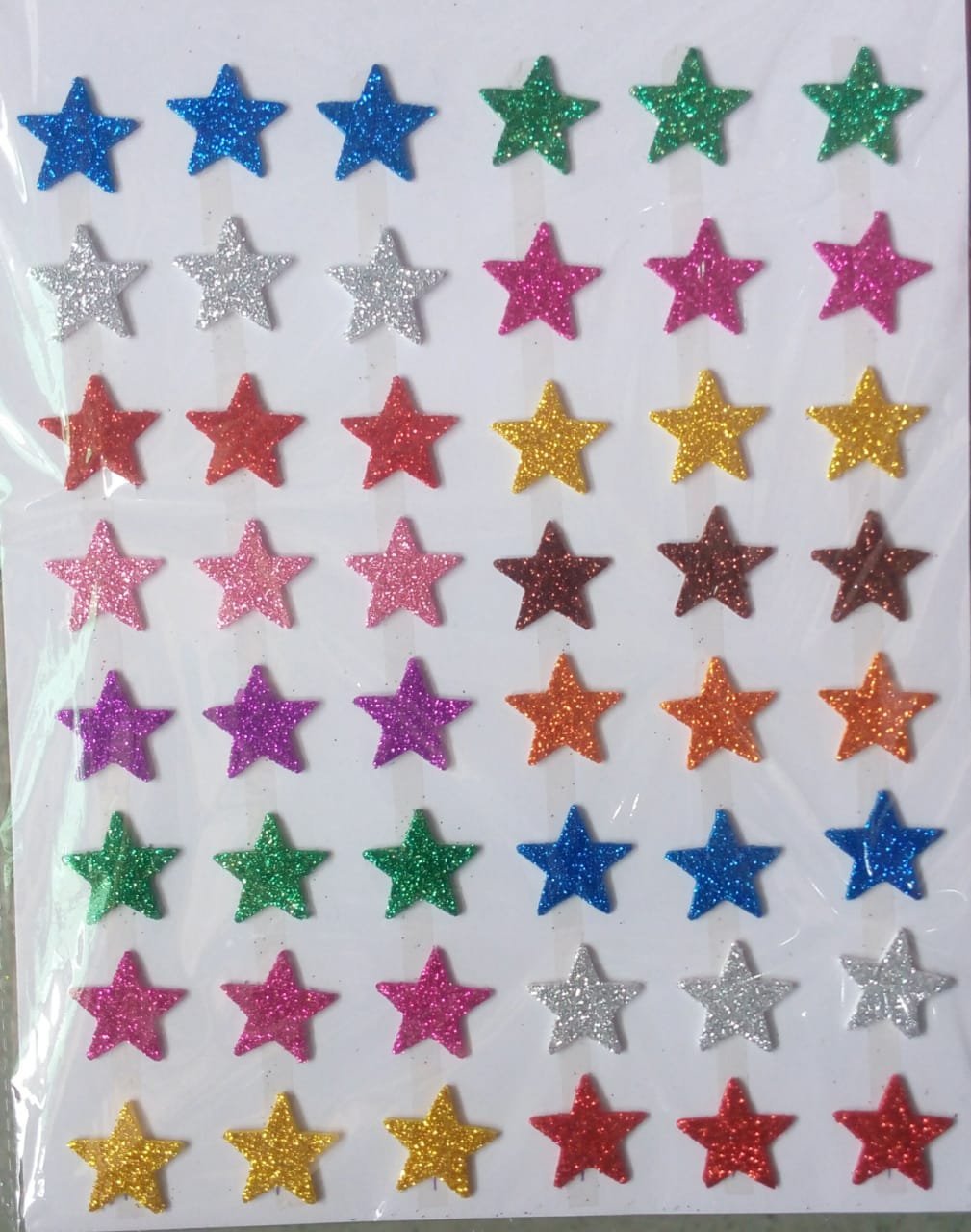Art & Craft Sparkling Foam Glitter Star Sticker