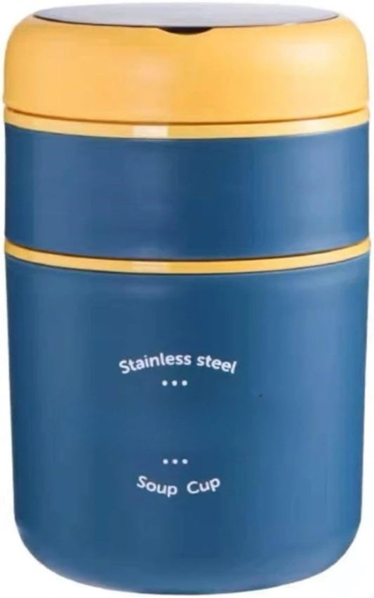 Scoffco Tedemei 6720 Lunch Box features a 2-layer stainless steel design with 710 ml capacity