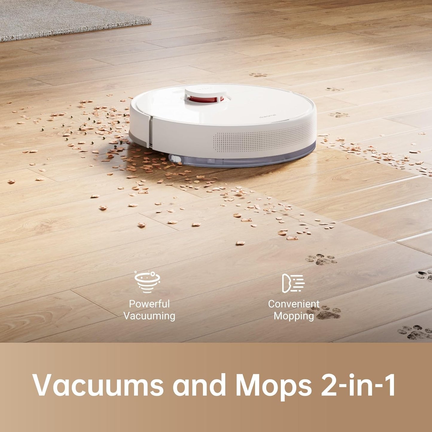 DREAME F9 Pro Robot Vacuum Cleaner and Mop 2-in-1, Mapping for Multiple Floors, Lidar Navigation, 150-Min Runtime, Vacuum Cleaner and Mop Robot, WiFi/App/Alexa, 2500 Pa (ASL)