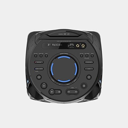 Sony MHC-V43D High Power Party Speaker with Bluetooth connectivity (Mic/Guitar, Jet Bass Booster, Gesture Control, USB, HDMI,CD/DVD) - Black (TS)