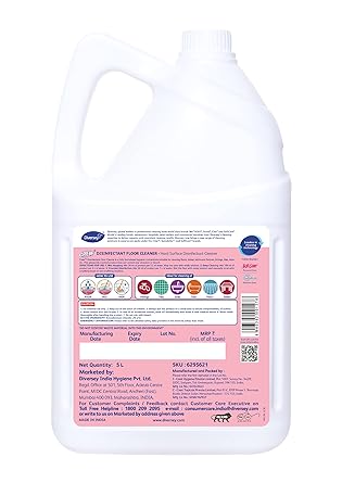 Diversey Crew Disinfectant Floor Cleaner Floral Fragrance 5 Litre - Scoffco