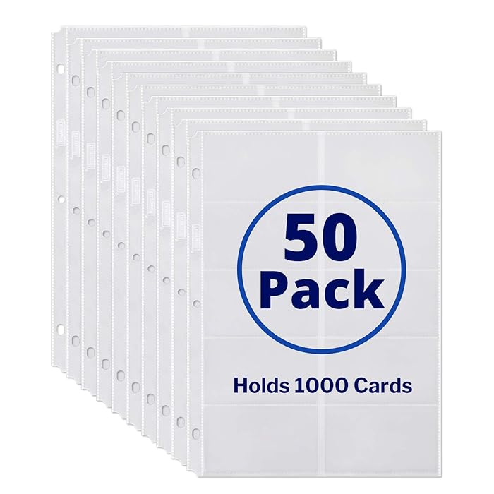 Business Card Holder Sleeves - (50 Pack)