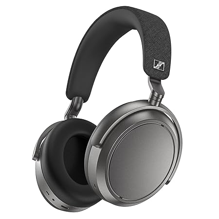 Sennheiser Momentum 4 Wireless Over Ear Headphones, German Design, ANC, 60h Battery, Customizable Sound, 4 Digital Mics for Crystal-Clear Calls, Multipoint Connectivity, 1 Yr Warranty, Graphite