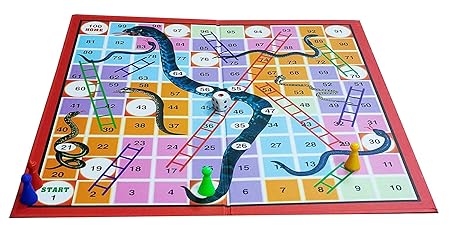 EKTA 4 in 1 Family Strategy Board Games | Tambola, Chess, Ludo and Snakes & Ladders Educational Family Games | Fun & Strategy Games Multicolor for 2 years or above