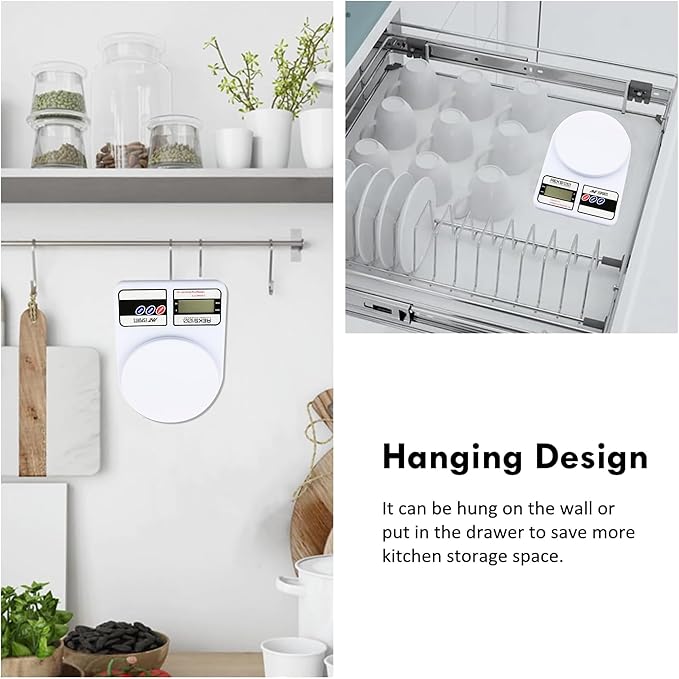 Ant Esports AEKS100 Kitchen Weighing Machine/Food Scale for Health, Fitness, Shop,Home Baking & Cooking with Large LCD Display,Tare Function, OverLoad Indicator, Weigh Up to 10Kgs, 30 Months Warranty