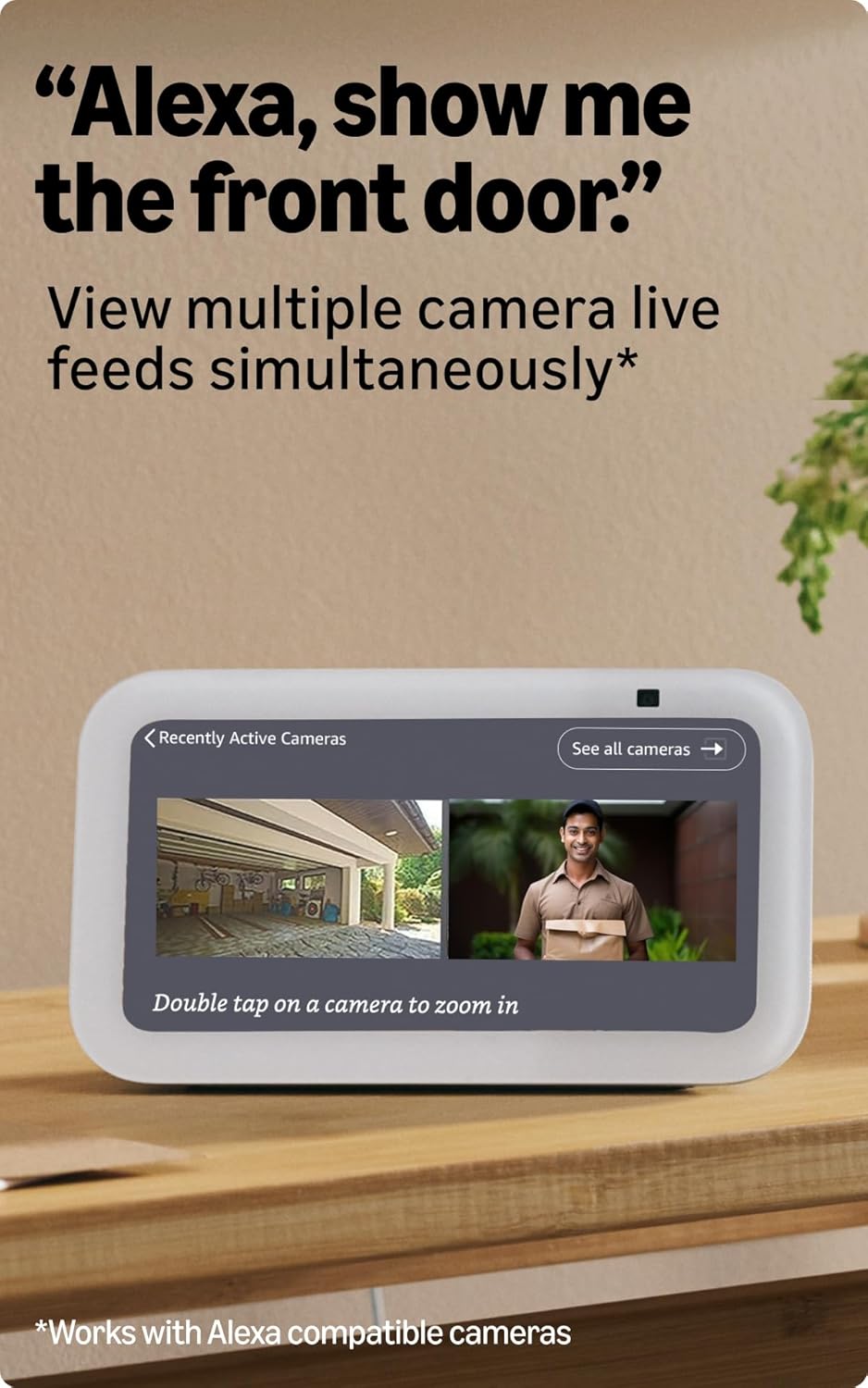 Amazon Echo Show 5 (latest model) | Smart display with Alexa, 2x bass speaker, clearer sound, camera for home monitoring, bluetooth (TS)