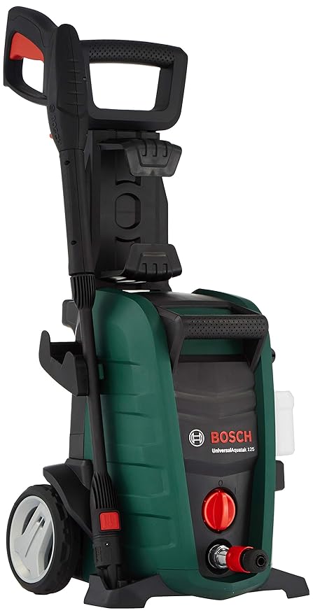 BOSCH Universal Aquatak 125 High Pressure Washer | 1500 W Motor | Max Pressure 125 Bar | 3-in-1 Nozzle with Pencil Jet | BOSCH Gun, 0.5m Self-Priming | Versatile & Portable | 6.4 Kg (RD)