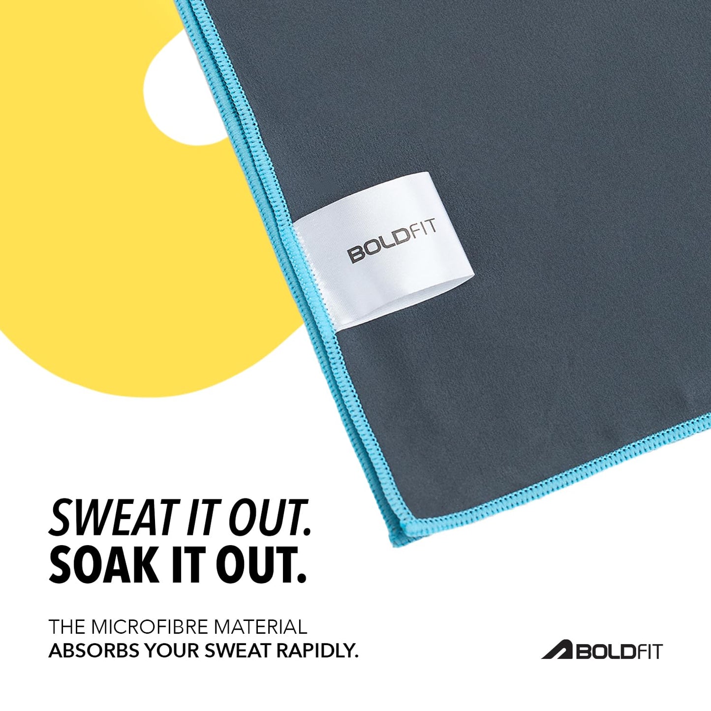 Boldfit Microfiber Gym Towel for Men & Women Ultra Soft for Face Thin Quick Drying Lightweight Towel for Gym, Spa, Swimming, Sweat Absorbent for Men & Women Ultra Super Soft Lightweight Quick Drying (ASL)