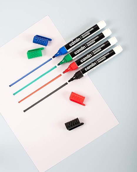 Camlin White Board Marker | Smooth & Bold Writing | Quick Dry Ink | Ideal for Office, School & Home