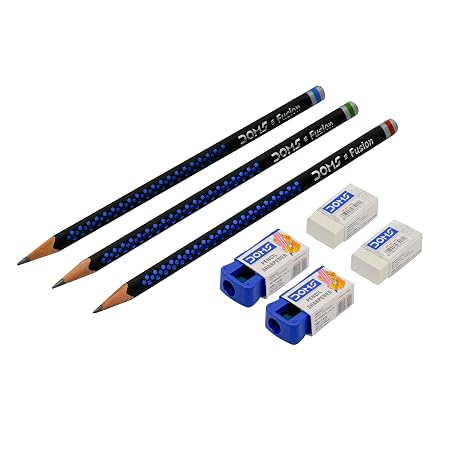 Doms Fusion Pencil 50 Pcs Pencil Sipper, Ink black