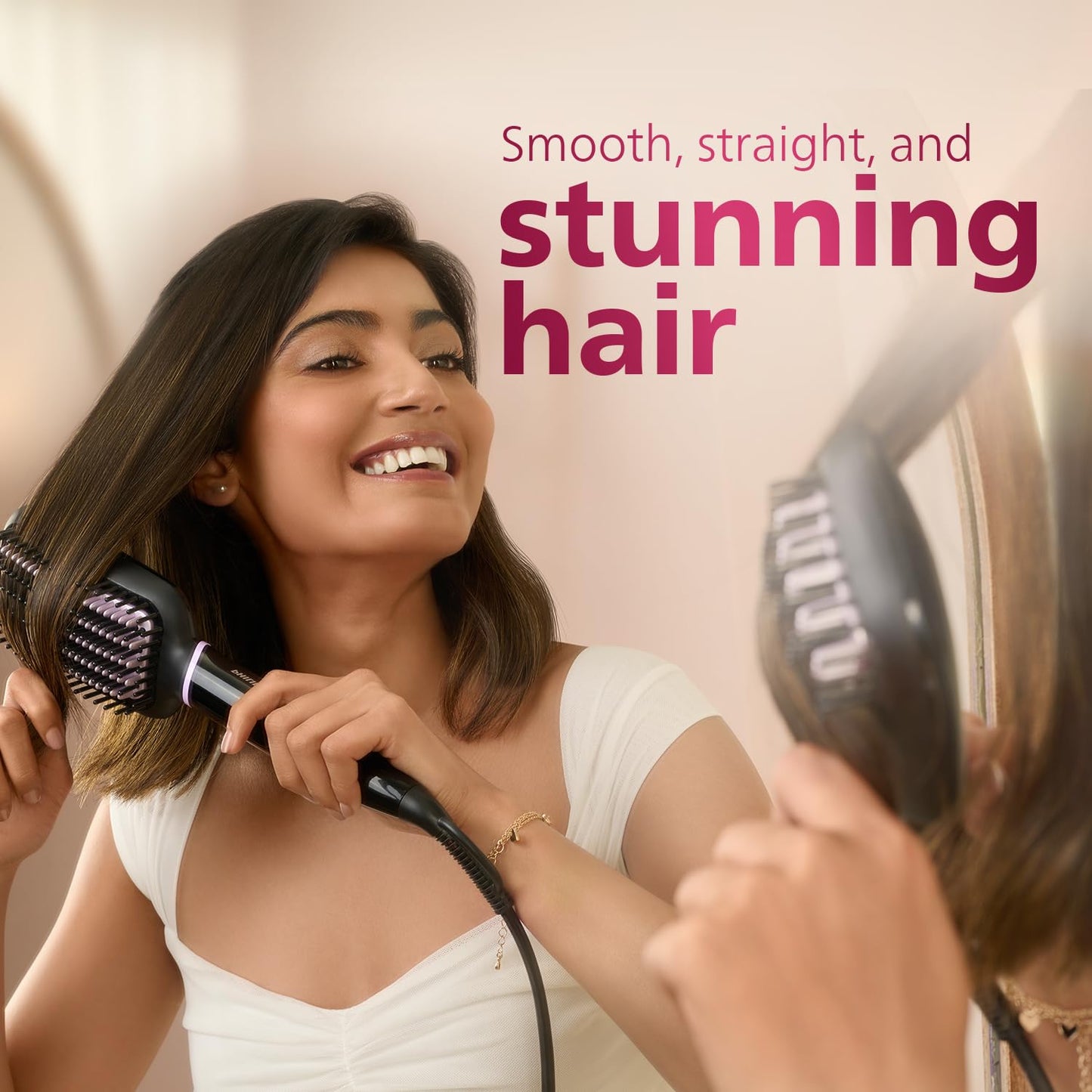 Philips Hair Straightener Brush BHH880