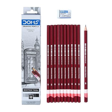 Doms Drawing & Sketching 4B Graphite Pencils