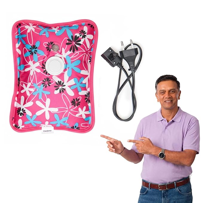 Careforce Electric Hot Water Bag for Pain Relief Heating Pad for Periods Cramps Heat Warmer Pack for Shoulder, Back, Neck and Full Body Aches