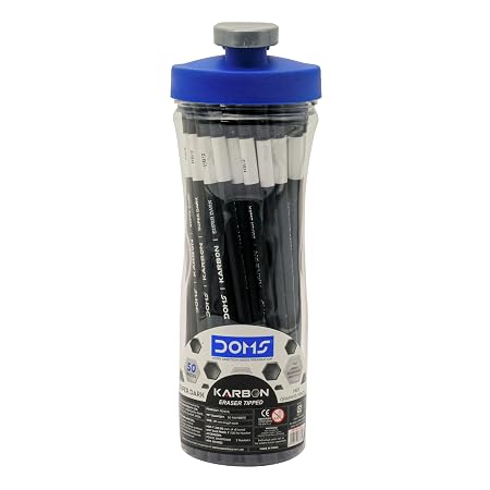 DOMS Karbon Pencil 50 Pcs Sipper, Ink black