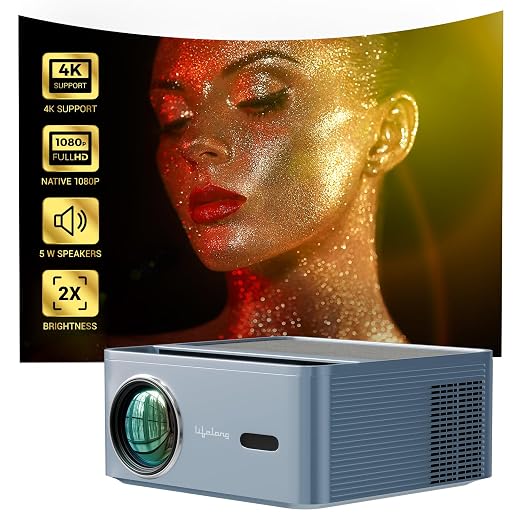 Lifelong Electronics PixelBeam Smart Projector | Android, 1080P Full HD Native & 4K Ultra HD Support | 7500 Lumens | for Room & Outdoors | All OTT Apps | WiFi/BT, Mirroring, USB, HDMI, Speakers (TS)