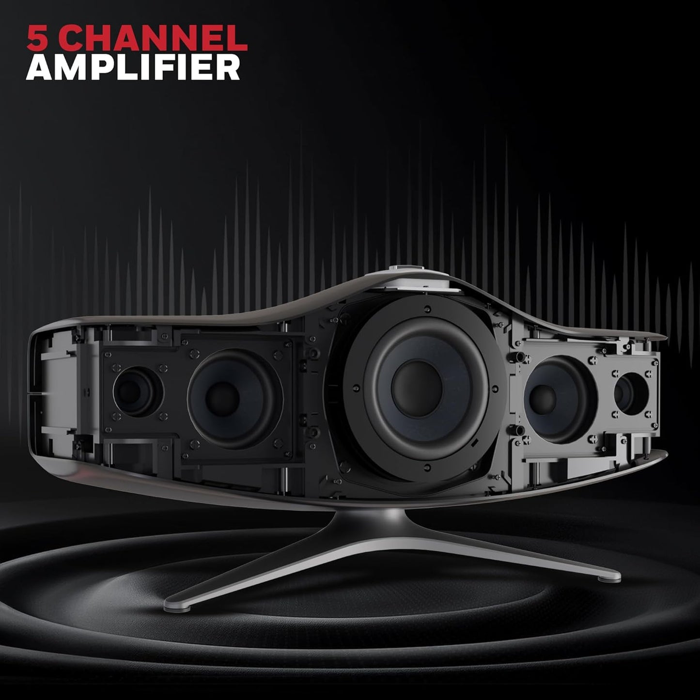 Honeywell New Launched Aviator Hi-Fi Speaker, 240W, 1MBPS+ Audio codec, TypeC & Lightning Dongle, Ambient Light, Deep Bass, Bluetooth V5.3-30m, 5 Amplification Channel, 3 Independent Sound Cavities (SD)