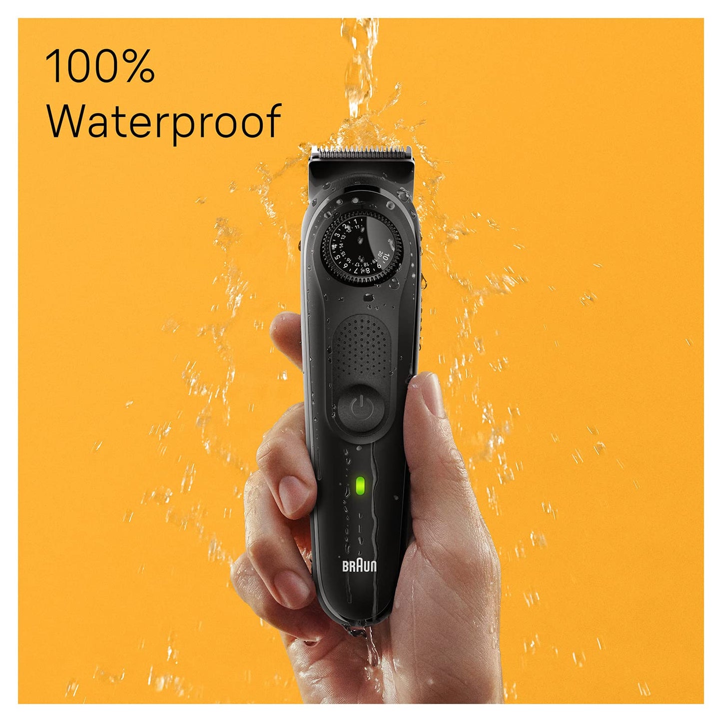Braun BT5410 Beard Trimmer for Men, Lifetime Sharp Blades, 39 Length Settings, 100-Min Runtime, Waterproof, 5 Min Quick Charge, Precision Trimming Comb, German Engineering