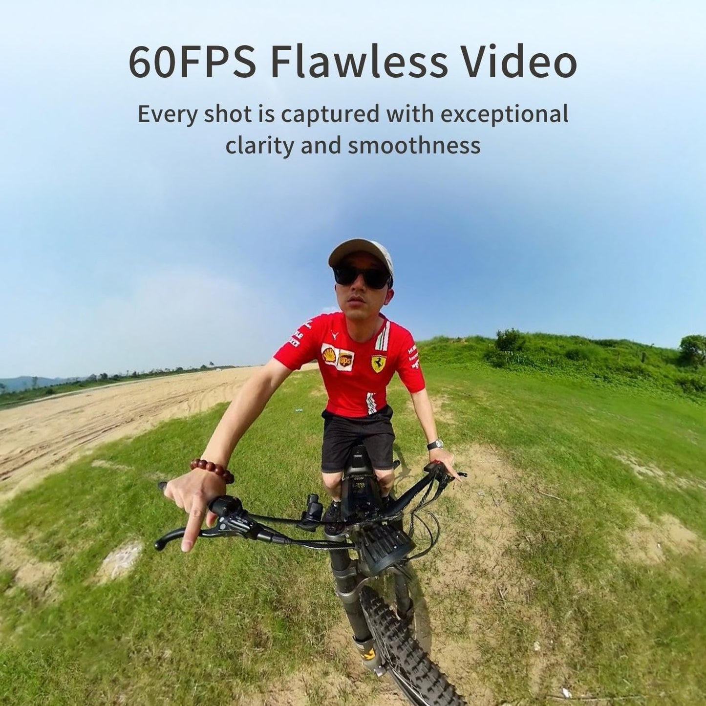 Kandao QooCam3 360° Camera with1.55 Sensor (Dual Battery Bundle) Waterproof Camera, 5.7K Wide-Angle with Lens Cover, Realtime Editing, 5X Stabilization for Sports, Outdoor, Travel (SD)