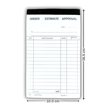 SARASWATI Estimate Pad, (80 Sheet) PACK OF 10