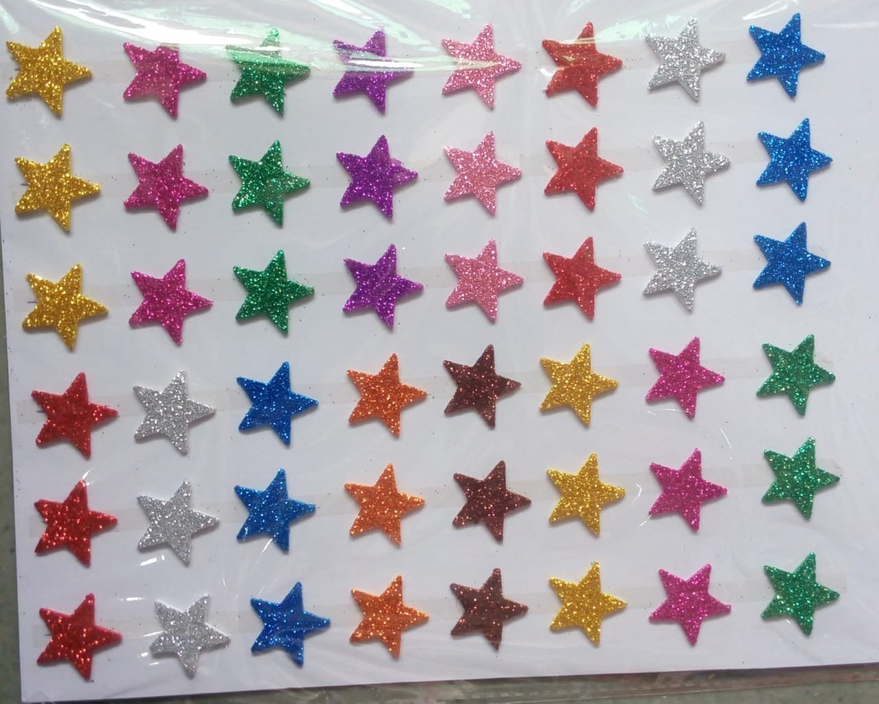 Art & Craft Sparkling Foam Glitter Star Sticker