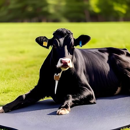DIVAYANSHI Animal Feeding Waterproof mat 92×56 INCH and 15 mm Thickness, Wt. 5 KGS BPA Free for Horse, Cow, Buffalo and Bull Easy to Clean (ASL)