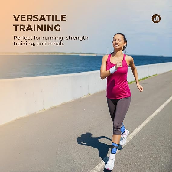Bodyband Ankle Weights 1 kg X2 Pcs Wrist Weights Strap For Gym Ankle Weight Cuff Leg Weight For Men & Women For Legs Training, Workout Unisex WeightCuffs for Gym Resistance- Blue, 1 kg x 1 Pair  (ASL)