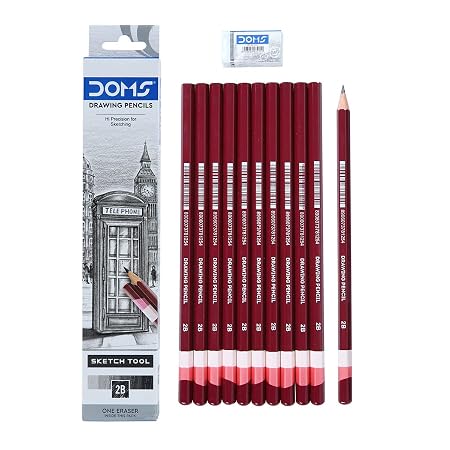Doms Drawing & Sketching 2B Graphite Pencils