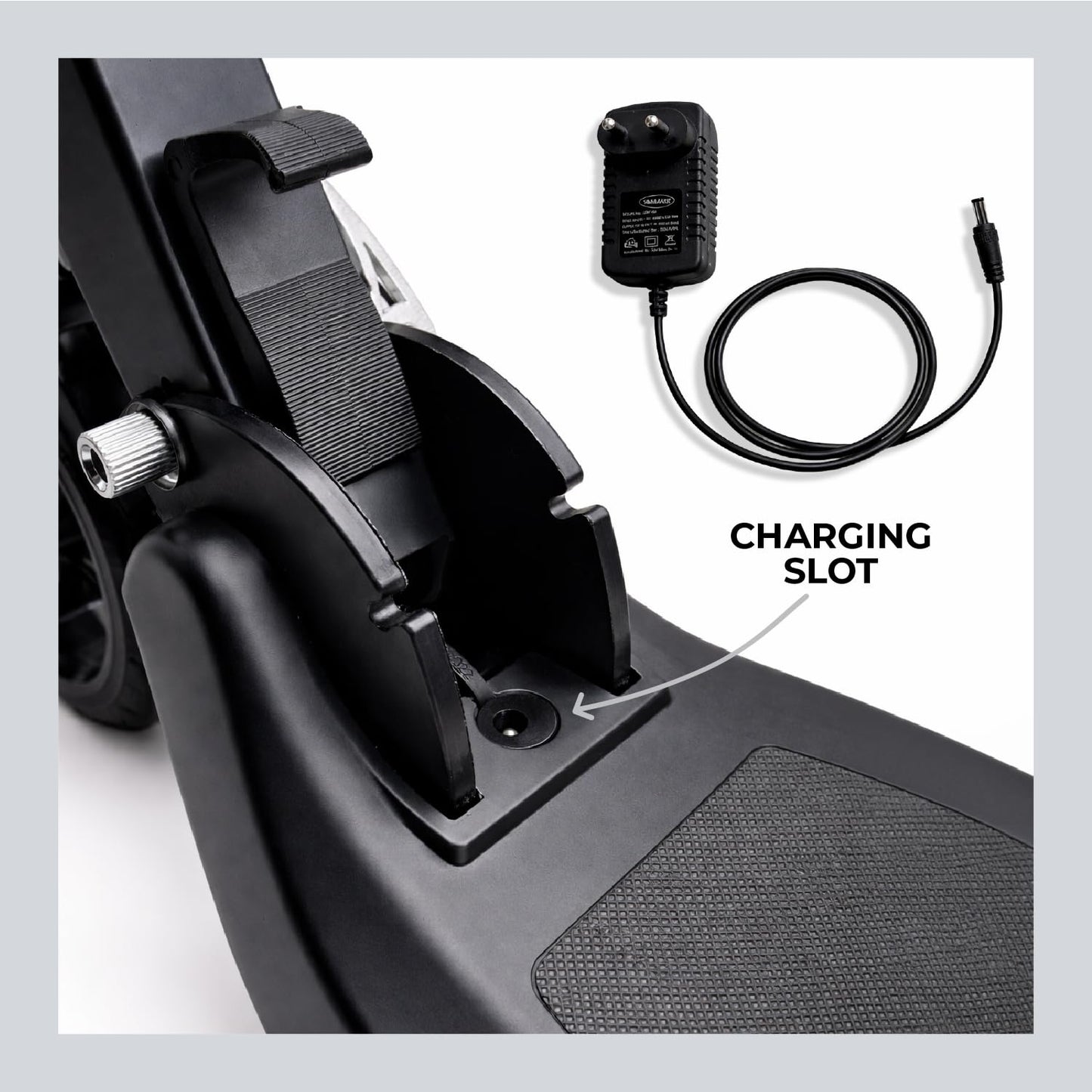 Lifelong Kids Electric Scooter for 6-12 Years Age | with Rechargeable Battery, Adjustable Handle Height & Foldable Design | Safe Kids Scooter with Anti-Slip Deck  (ASL)