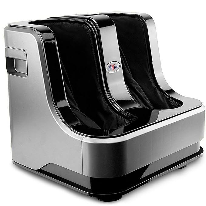 Dr Physio USA 1008 Electric Calf, Leg, & Foot Massager Machine for Pain Relief, Muscle Relaxation & Improving Blood Circulation with Rolling, Kneading & Vibration (TS)
