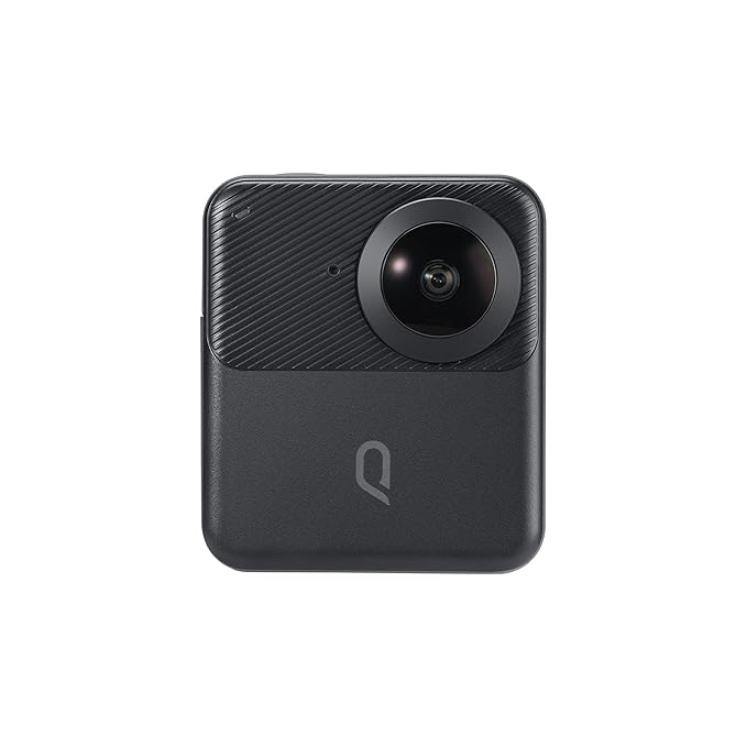 Kandao QooCam3 360° Camera with1.55 Sensor (Dual Battery Bundle) Waterproof Camera, 5.7K Wide-Angle with Lens Cover, Realtime Editing, 5X Stabilization for Sports, Outdoor, Travel (SD)