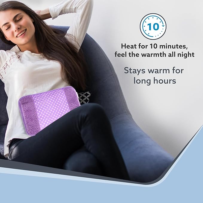 AGARO Electric Hot Water Bag HB361, For pain relief, heating bag electric, Heating Pad-Heat Pouch Hot Water Bottle Bag, Heating Pad For Pain Relief
