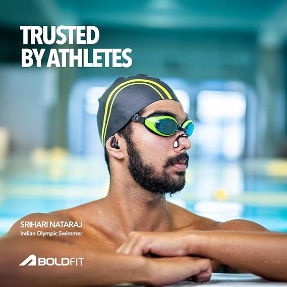 Boldfit Swimming Nose Clip & Ear Plug Set Silicone Swimming for Men & Women for Ear Protection from Water (ASL)