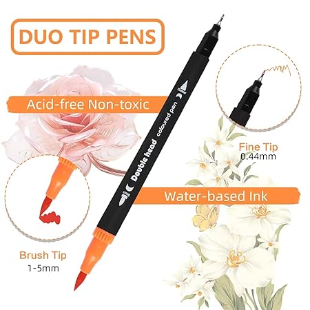 Scoffco Double Tip Brush Pen 36 Color