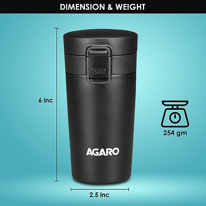 AGARO Elite Travel Mug 300ml Black