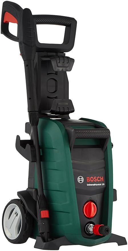 BOSCH Universal Aquatak 130 High-Pressure Washer | 1700W Motor | 130 Bar, 3-in-1 Nozzle (Rotary, Fan-Jet, Pencil Jet), Detergent System, 6m Hose, Compact & Portable for Car & Bike Wash, Patio, 7.9 kg (RD)