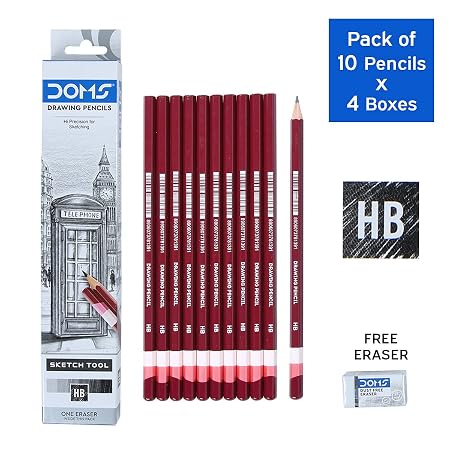 Doms Drawing & Sketching HB Graphite Pencils