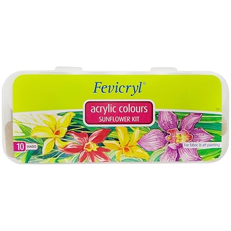 Fevicryl Pidilite Sunflower Kit - 15 ml, 10 Shades