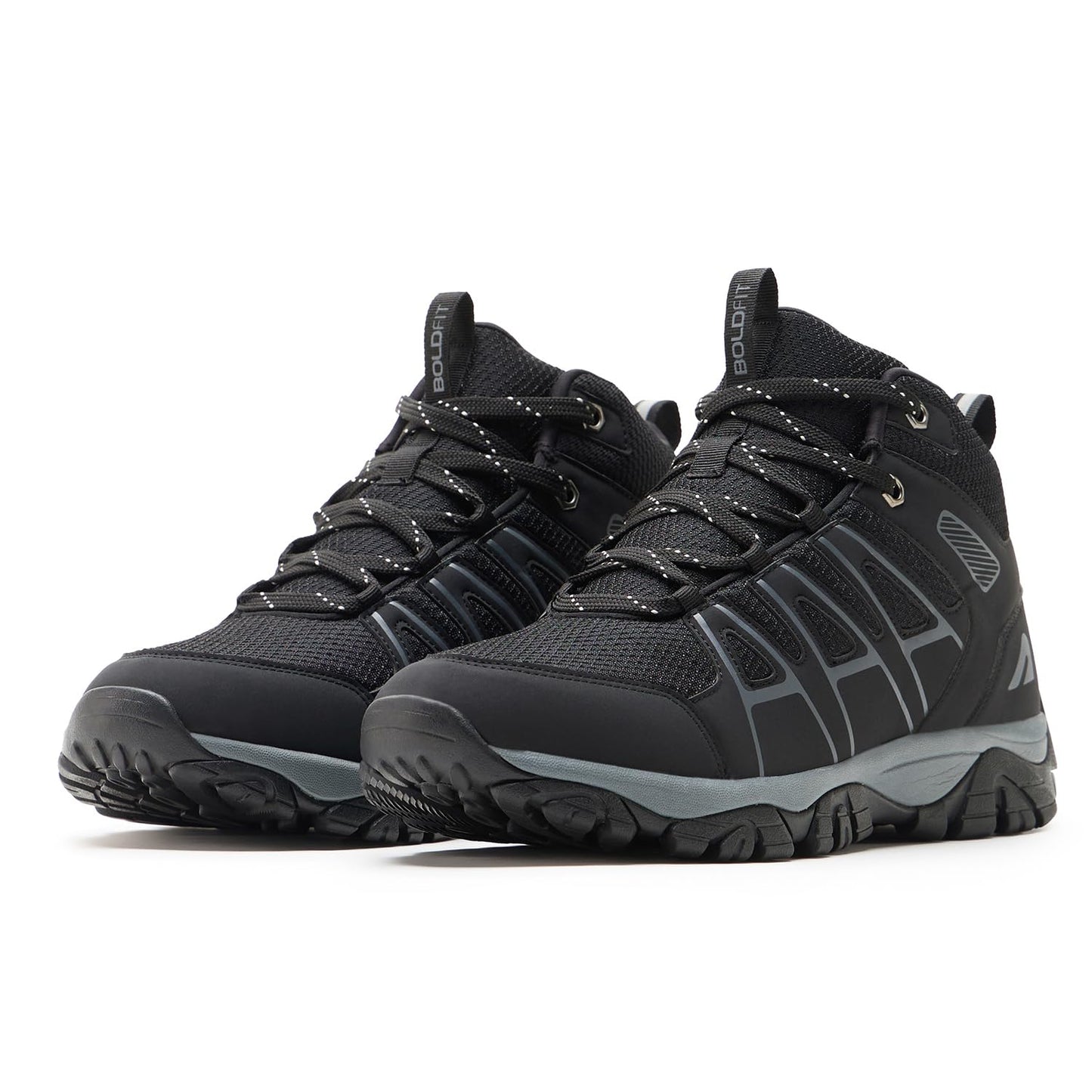 Boldfit Trekking Shoes for Man Outdoor high Neck ShoAnti Skid Trekking Boots Water Repellent, Outlander (ASL)