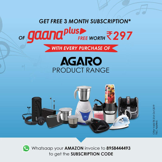 AGARO MARVEL Electric Handheld Full Body Hammer Massager with 5 Massage Heads, 5 Mode & 6 Speed Settings for Pain Relief & Relaxation, Back, Leg & Foot