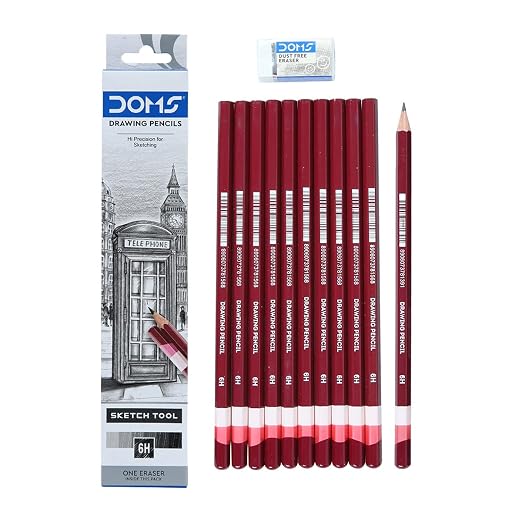 Doms Drawing & Sketching 6H Graphite Pencils