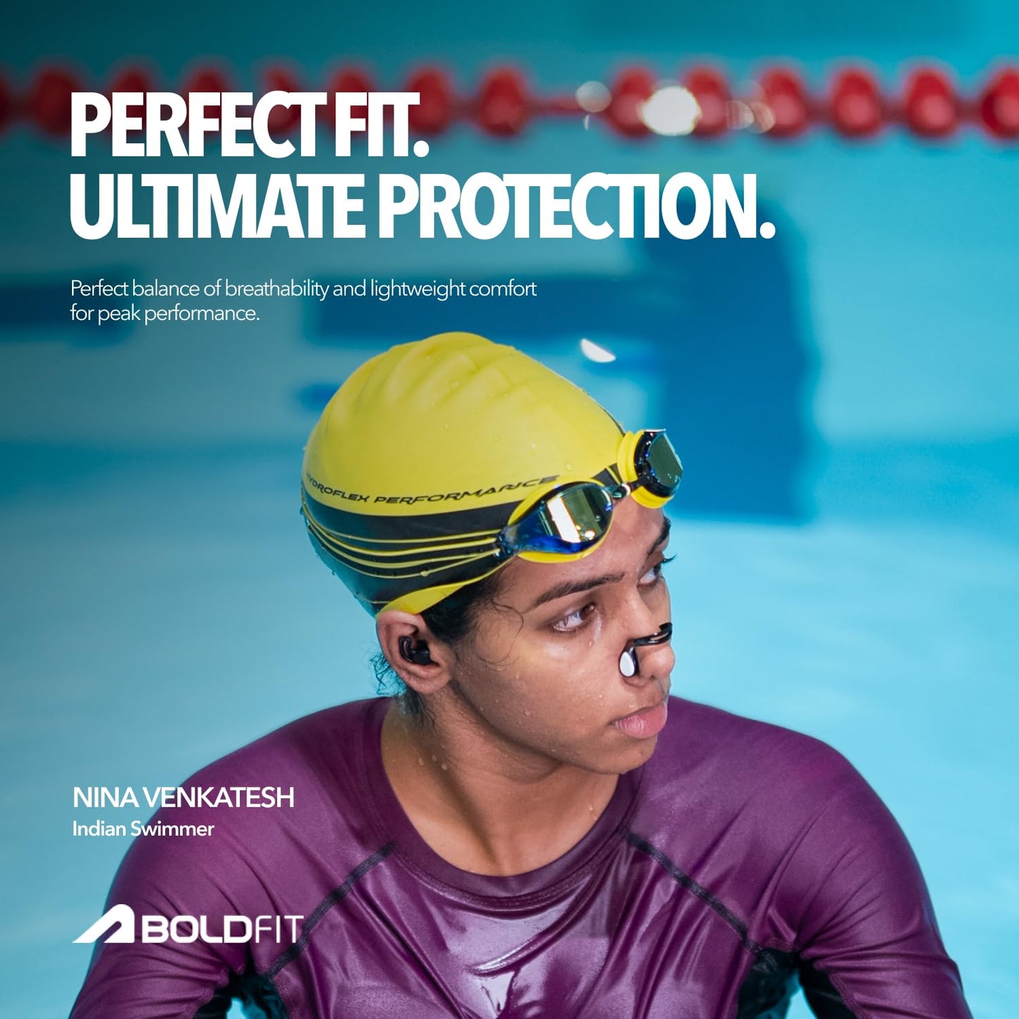 Boldfit Swimming Nose Clip & Ear Plug Set Silicone Swimming for Men & Women for Ear Protection from Water (ASL)