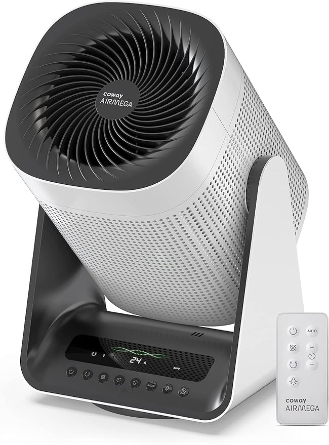Coway Airmega AIM (AP-0623B) Air Purifier For Home, Cleans Upto 355 Sq.Ft, Longest Filter Life 8500Hrs (Approx. 1.5-2 Yrs), Kills Virus & PM 0.01 With 99.999% Efficiency, 7Yrs Motor Warranty, White