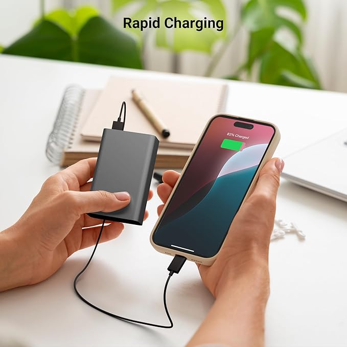 ZEBRONICS 20000 mAh Compact Power Bank, 22.5W Super Fast Charging, PD3.0 (PPS), Dual Type-C & USB-A, LED Indicator, Metal Body, for All Mobiles, Tablet & Other Devices EnergiTank 20MR1 (Midnight)  (LUX)