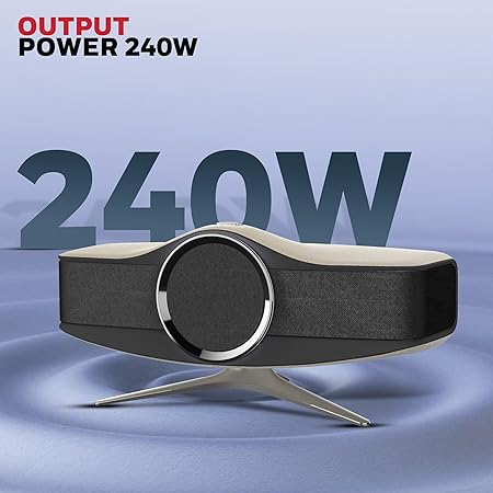 Honeywell New Launched Aviator Hi-Fi Speaker, 240W, 1MBPS+ Audio codec, TypeC & Lightning Dongle, Ambient Light, Deep Bass, Bluetooth V5.3-30m, 5 Amplification Channel, 3 Independent Sound Cavities (SD)