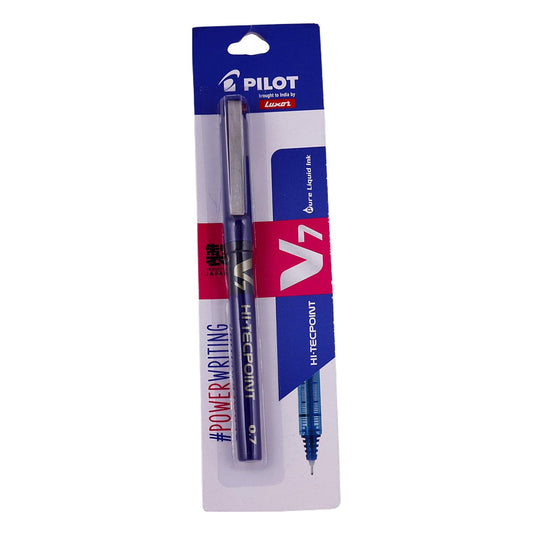 Pilot V7 Hi-Tecpoint Roller Ball Pen - Blue (812MT)