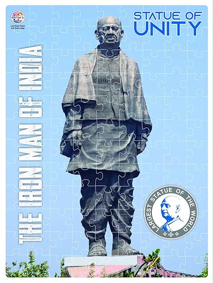 Statue of Unity 108 Pieces Jigsaw Puzzle with 12 Pages Information Booklet About SHRI VALLABHBHAI Patel