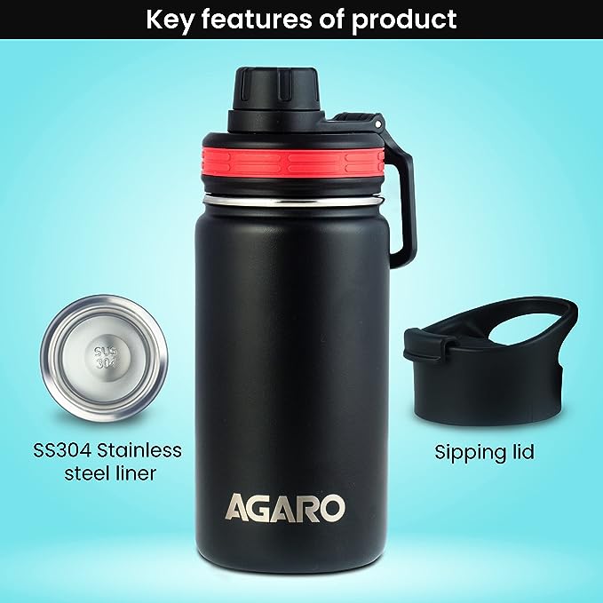 AGARO Imperial Vacuum Flask Black