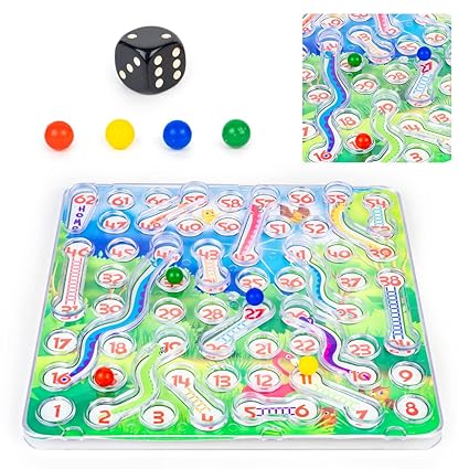 Ratna's Rolling Snakes & Ladders with Sliding Ball Concept | A New Way of Playing This Traditional Board Game for Kids & Family